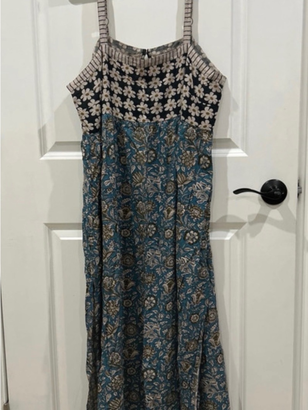 NATURAL LIFE Blue Floral Maxi Dress with Daisy Bodice
